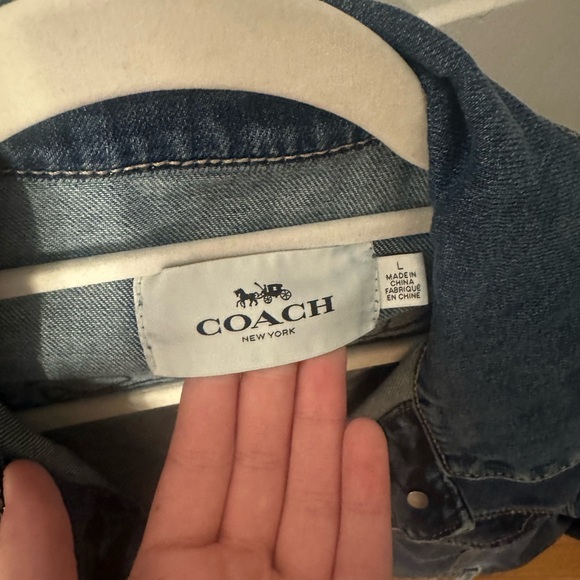 Coach Jean Jacket (Women’s Large) - Picture 4 of 5